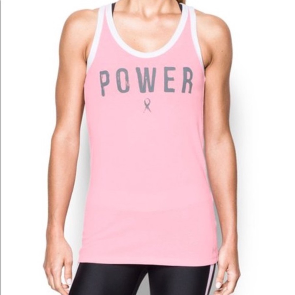 NWT Under Amour Power In Pink Favorite Tank Top XS